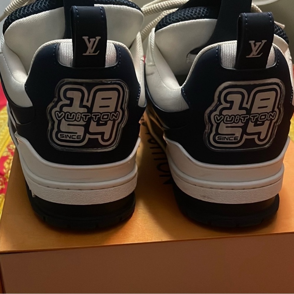Louis Vuitton Dark Blue and White Sneakers